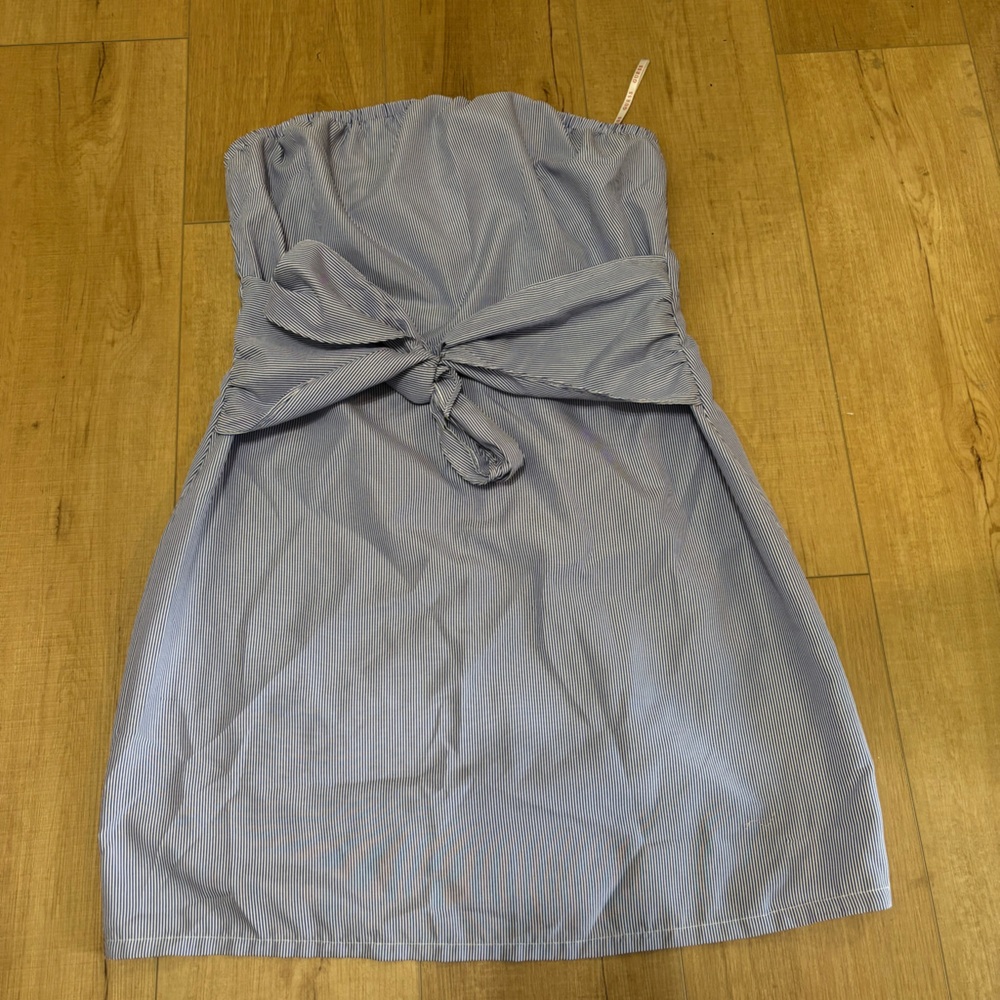 Guess Light Blue Strapless Dress